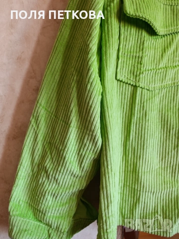 Зелено връхно, снимка 4 - Якета - 54103821