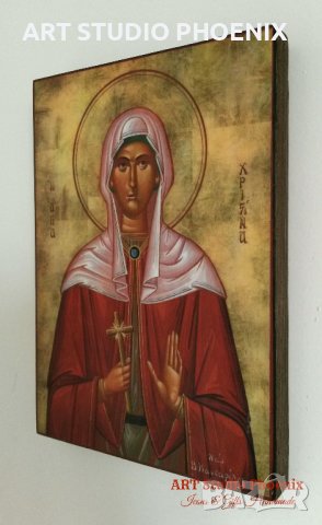Икона на Света Христина icona Sveta Hristina, снимка 3 - Картини - 15146171