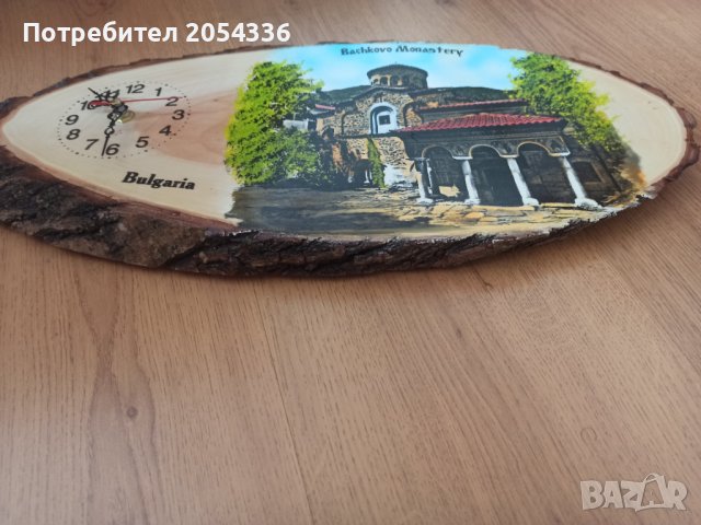 Битов сувенирен часовник - напречен срез дърво, снимка 2 - Друга електроника - 36982534