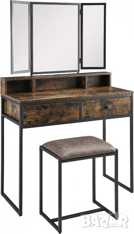 ПРОМОЦИЯ Тоалетка с табуретка в индустриален стил YSG-21304-RC, снимка 3 - Тоалетки - 38955370