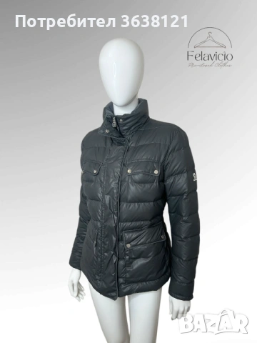 Дамско тъмно сиво пухено яке Belstaff , снимка 2 - Якета - 53075980