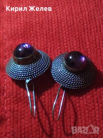 СТАРИ СРЕБЪРНИ СТИЛНИ ВИНТИДЖ АРТ ОБЕЦИ с ЦВЕТНО ВЕНЕЦИАНСКО СТЪКЛО КРИСТАЛ МУРАНО 27218, снимка 12 - Антикварни и старинни предмети - 36867072