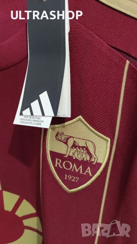 НОВА Фланелка на Рома М размер Adidas ROMA, снимка 4 - Тениски - 54323608