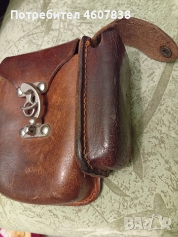 Чанта естествена дебела кожа 15-15 см, снимка 2 - Чанти - 52136990