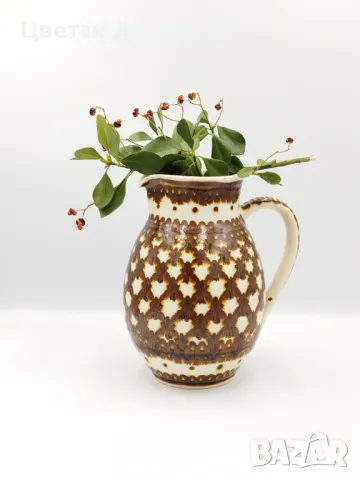Керамична ваза/кана , снимка 3 - Декорация за дома - 48650540
