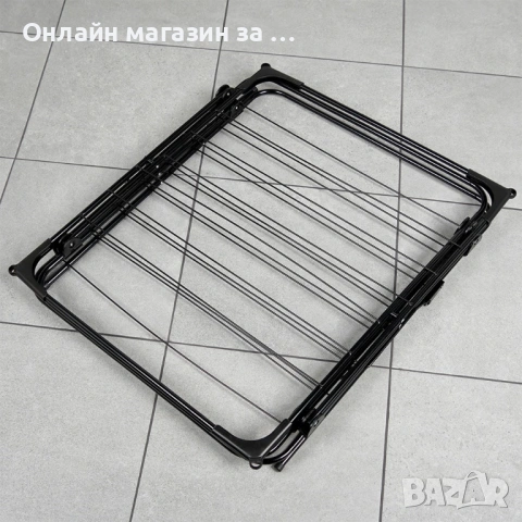 Вертикален сушилник за дрехи на 3 нива_простор за пране 61x58x136 cm 568003, снимка 7 - Сушилници - 53232654