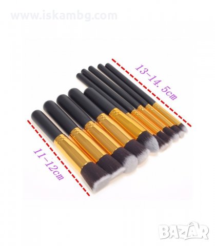 ПРОФЕСИОНАЛЕН КОМПЛЕКТ ОТ 10 БР. ЧЕТКИ ЗА ГРИМИРАНЕ - КОД 1573 , снимка 2 - Други - 34011106