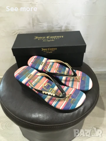 Juicy Couture Black Label чехли на платформа 39, снимка 1