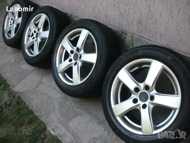 16 цола 5 х 112 мм 4 бр лети джанти - Vw,Audi,Seat,Skoda със зимни гуми ! 