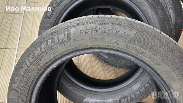 4 бр. Michelin Primacy 4 225/55 R18 – 4-6 мм грайфер, комплект, снимка 11 - Гуми и джанти - 54221193
