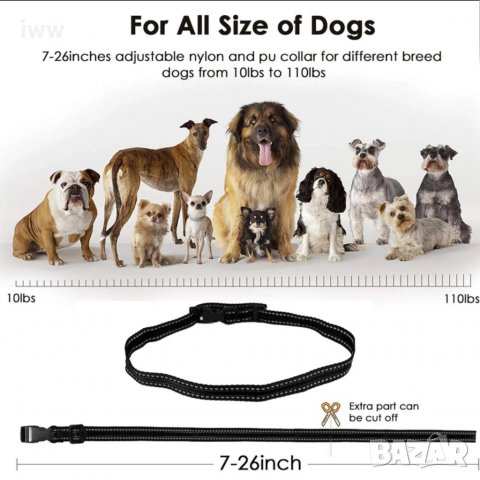  ЕЛЕКТРОНЕН НАШИЙНИК ЗА КУЧЕ,КАИШКА С ТОК ТЕЛЕТАКТ ЗА ДРЕСУРА ДО 500 МЕТРА ОБХВАТ., снимка 10 - За кучета - 31619135