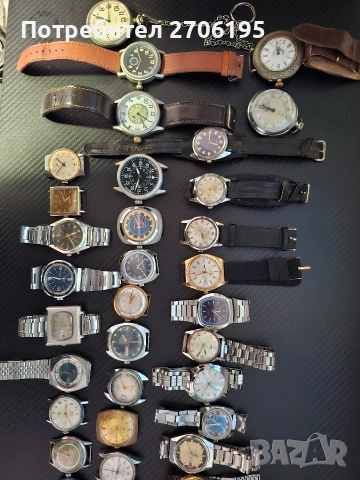 Лот от часовници - механични и кварцови , снимка 3 - Мъжки - 53192022