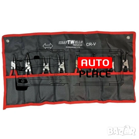 Професионален комплект зегер клещи 8 части KraftWelle, снимка 4 - Клещи - 53955665