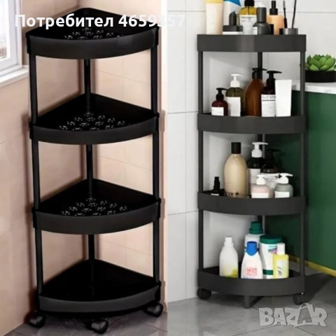 Ъглова въртяща се поставка Corner Storage Rack , снимка 2 - Аксесоари за кухня - 52584456