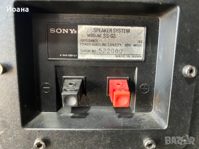 SONY SS-G 3, снимка 9 - Тонколони - 54338595