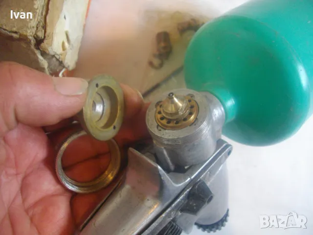 НОВ СТАРО КАЧЕСТВО БЪЛГАРСКИ СОЦ НРБ ПНЕВМАТИЧЕН ПИСТОЛЕТ БОЯДЖИЙСКИ ПВ-0,5 ЗАВОД ЛОМОНОСОВ ПЛЕВЕН , снимка 18 - Други инструменти - 49600369