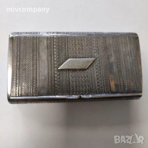 Сребърна табакера , снимка 5 - Табакери - 51370421