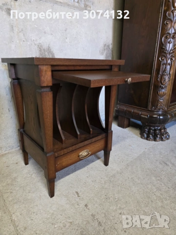 Шкафче за грамофон и плочи, снимка 2 - Шкафове - 54359564