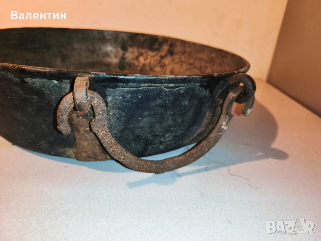 Бакърена тава с дръжки 15, снимка 8 - Антикварни и старинни предмети - 52524685