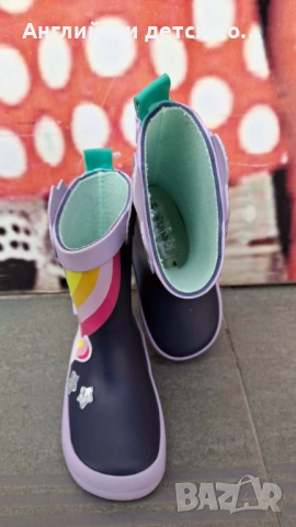 Английски детски гумени ботуши, снимка 6 - Бебешки боти и ботуши - 54277726