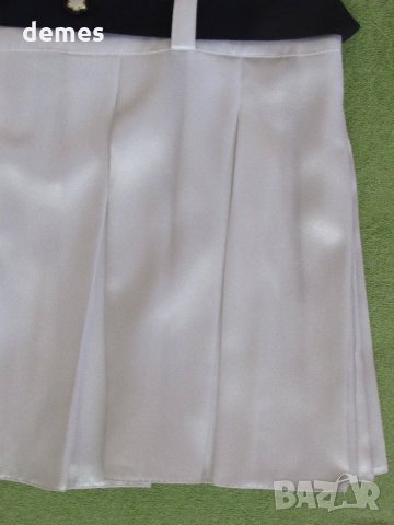  Бяла къса сатенена рокля с къс ръкав, нова, размер 42, снимка 11 - Рокли - 34095406