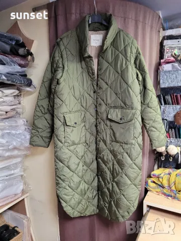 дълго зелено яке+ грейка, 2 в 1- М размер., снимка 14 - Якета - 47836548