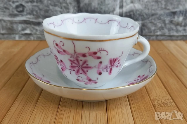 4 стари порцеланови чаши за кафе - Schierholz, снимка 2 - Чаши - 51340131
