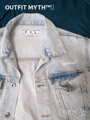 OFF-WHITE ОРИГИНАЛНО ДЪНКЕНО УНИСЕКС ЯКЕ , снимка 7 - Якета - 42749113