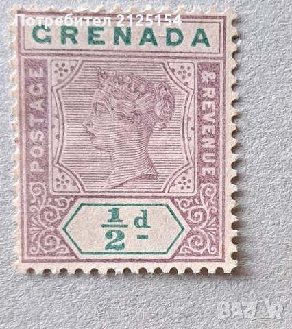 Пощенска марка, о-в Гренада 1895г.