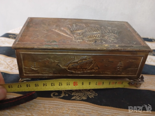 Стара кутия за бижута с музикален механизъм, снимка 5 - Други ценни предмети - 52933568