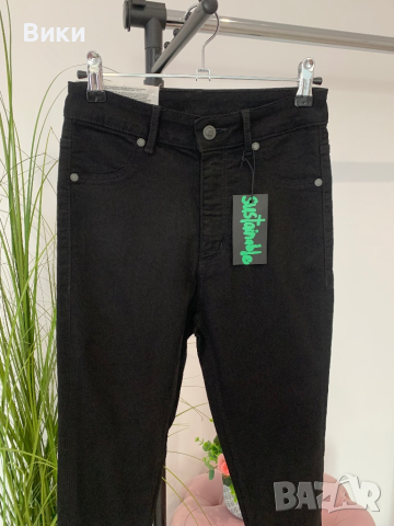 Черен панталон/дънки слим в размер 26-27 отговаря на S, снимка 6 - Дънки - 44514527