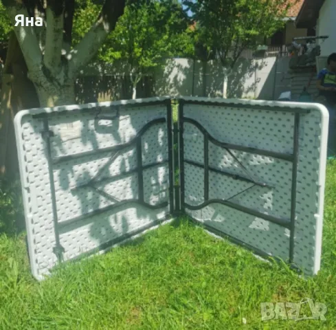 Голяма сгъваема маса, снимка 3 - Градински мебели, декорация  - 49488612