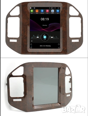 Мултимедия за Mitsubishi Pajero, Android, Навигация, V60 V68, V73, вертикална Tesla, махагон, плеър, снимка 6 - Аксесоари и консумативи - 51434925