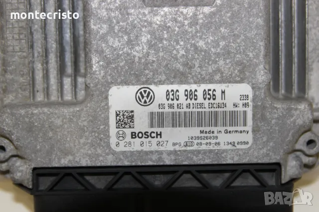 Моторен компютър Seat Altea (2005-2015г.) 03G906056M / 03G 906 056 M / 0281015027 / 0 281 015 027, снимка 2 - Части - 48052646