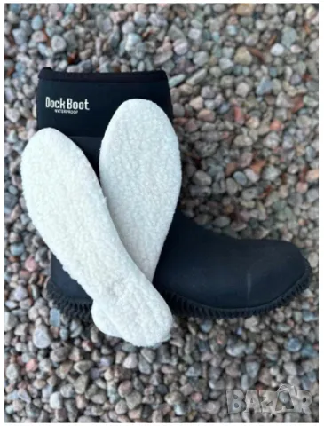 Dock Boot Lista Black - ботуши от гума и неопрен номер 39, снимка 3 - Дамски ботуши - 48744605