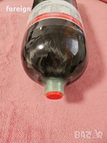 Карбонова бутилка Xiamen 6.8 L, 300 Bar, 4500 PSI, PCP, снимка 5 - Въздушно оръжие - 53912577