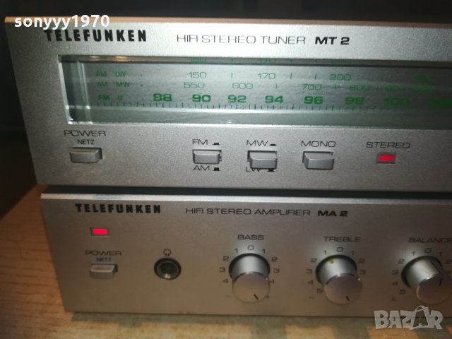 HIFI-Telefunken AMPLI+TELEFUNKEN TUNER-ВНОС швеицария, снимка 9 - Ресийвъри, усилватели, смесителни пултове - 30138636