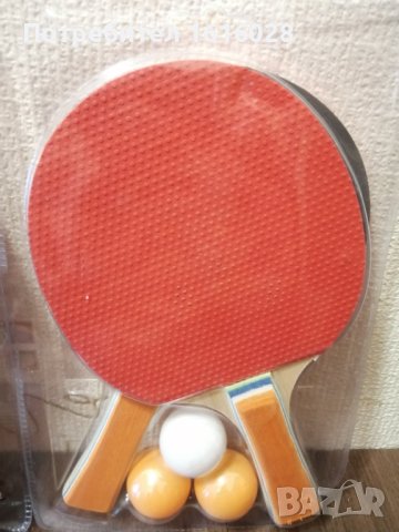 Комплект за тенис на маса, Хилки 2 броя,Топчета 3 броя, снимка 7 - Тенис - 42541460