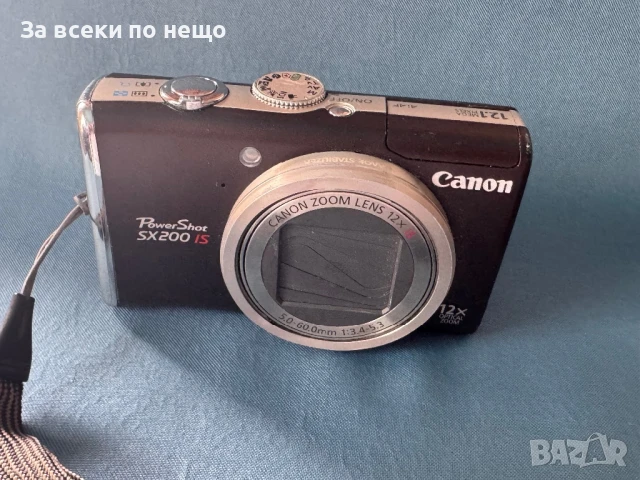 Цифров фотоапарат Canon PowerShot SX200 is , 12.1MP , 12X ZOOM, снимка 3 - Фотоапарати - 50994540