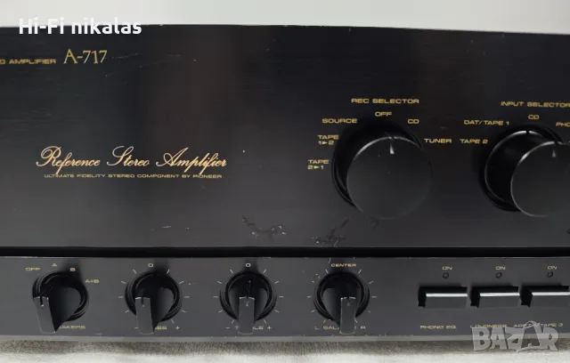 стерео усилвател Hi-Fi PIONEER A-717, снимка 4 - Ресийвъри, усилватели, смесителни пултове - 49747256