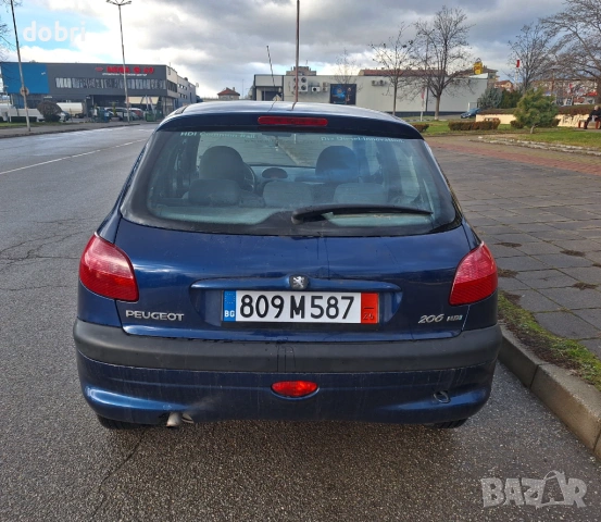 Пежо 206 1.4HDI дизел 75кс клима, снимка 8 - Автомобили и джипове - 52219700