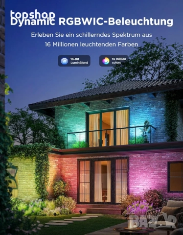 Нови 4 бройки в комплект LED прожектори Govee, IP67 водоустойчиво градинско осветление, RGBWIC ..., снимка 2 - Прожектори - 52261349