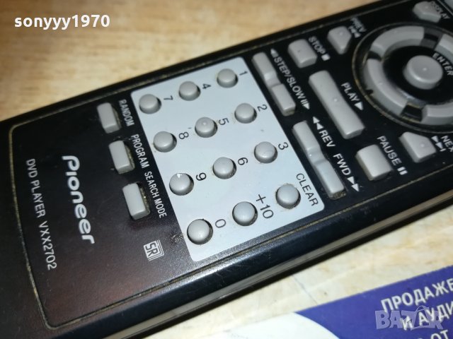 pioneer vxx2702 dvd player remote-внос sweden, снимка 6 - Дистанционни - 30574311