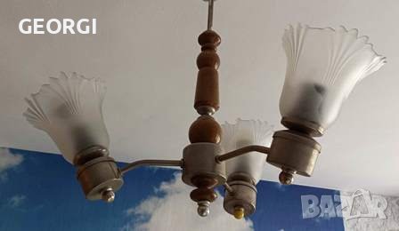 Полилей, тройка, работещ, снимка 4 - Лампи за таван - 42313548