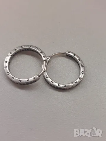 Пандора сребърни обеци ALE 925, снимка 3 - Обеци - 49425981