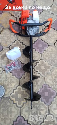 Немски бензинов моторен свредел Adeytos 52 к.с.  с двутактово охлаждане, снимка 5 - Градинска техника - 39325466