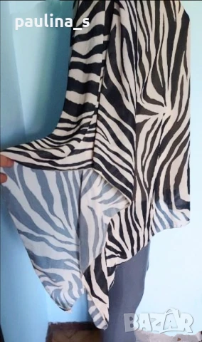 Четири различни броя / Маркова лятна туника от ефирен шифон  , снимка 16 - Туники - 36144388