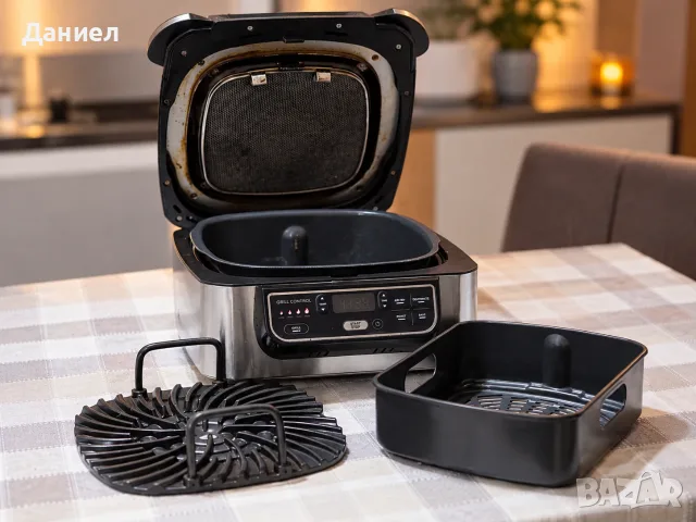 Ninja Foodi AG301EU 5-в-1 – Грил, Air Fryer / Еър Фрайър, печене, дехидратор – оставаща гаранция , снимка 2 - Фритюрници - 56245300