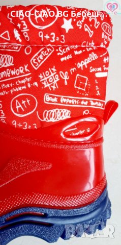 №24-№35, Детски гумени ботуши за момиче G&G в червено, снимка 3 - Детски боти и ботуши - 34309828