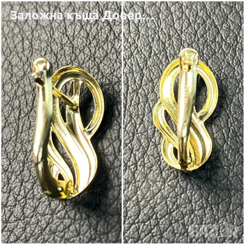 Златни обеци  ЧИСТО НОВИ 14 карата 585 zlatni obeci zlaten gold, снимка 6 - Обеци - 53113691